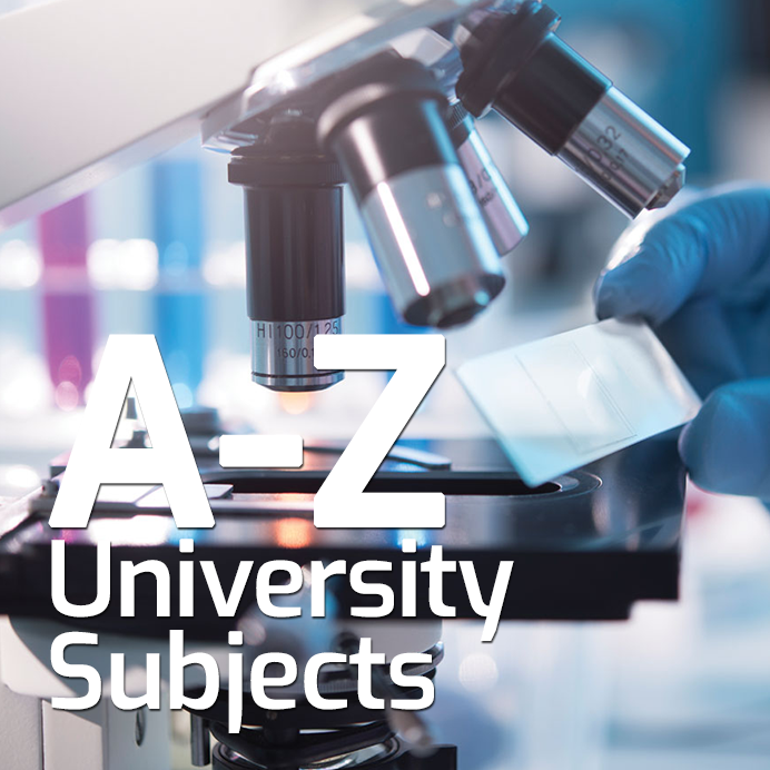 A-Z List of University Subjects